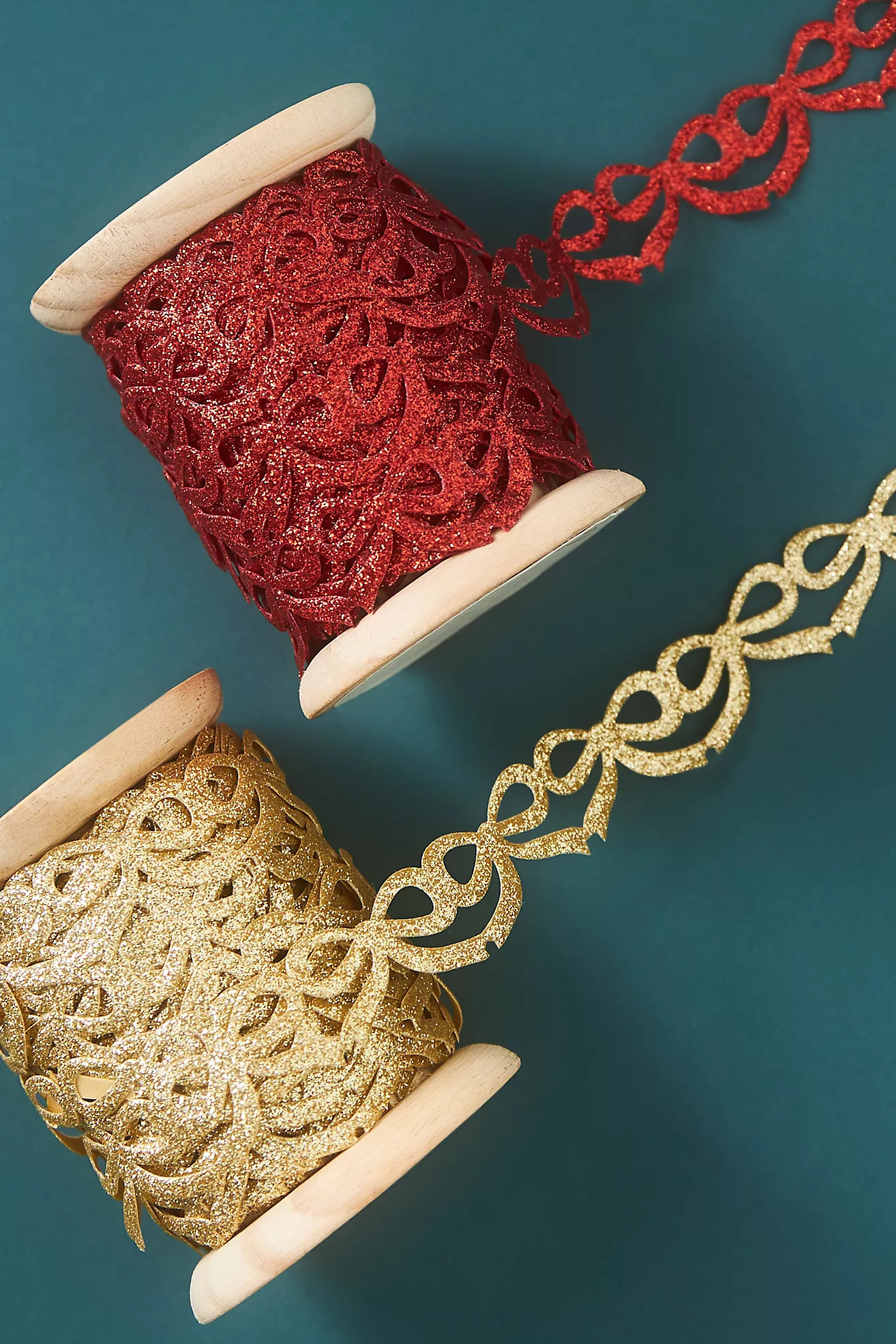 Glittery Bow Ribbon | Anthropologie (US)