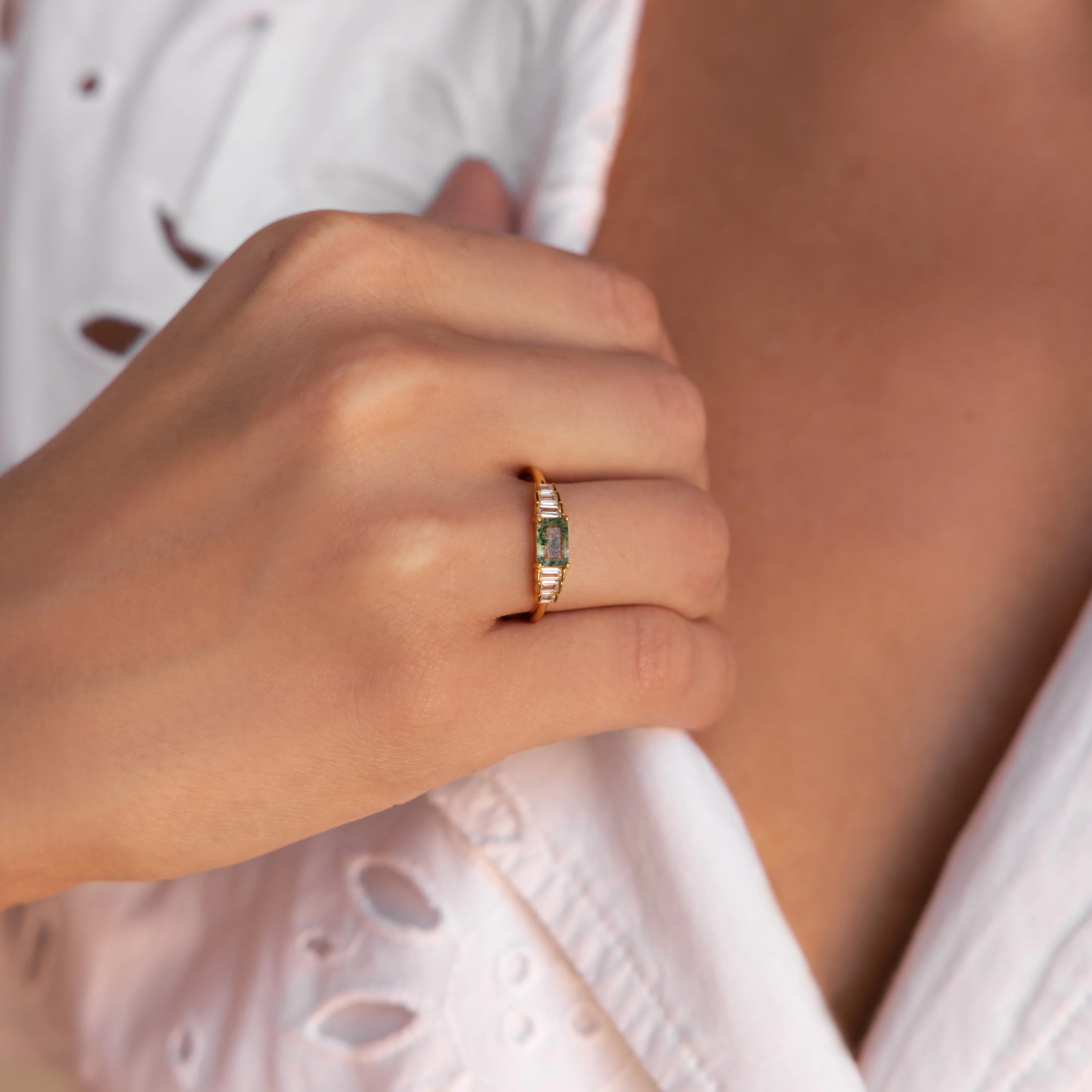 Agate Statement Ring | Caitlyn Minimalist