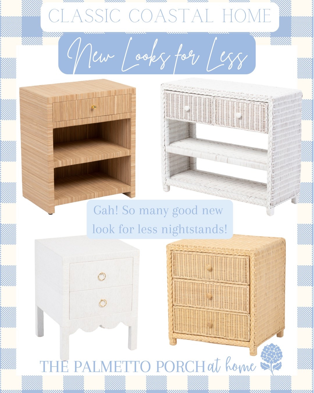 Classic coastal look for less nightstands 