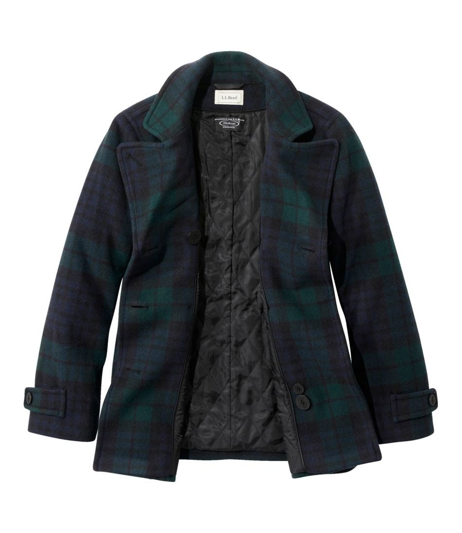 Women's Classic Lambswool Peacoat, Pattern | L.L. Bean