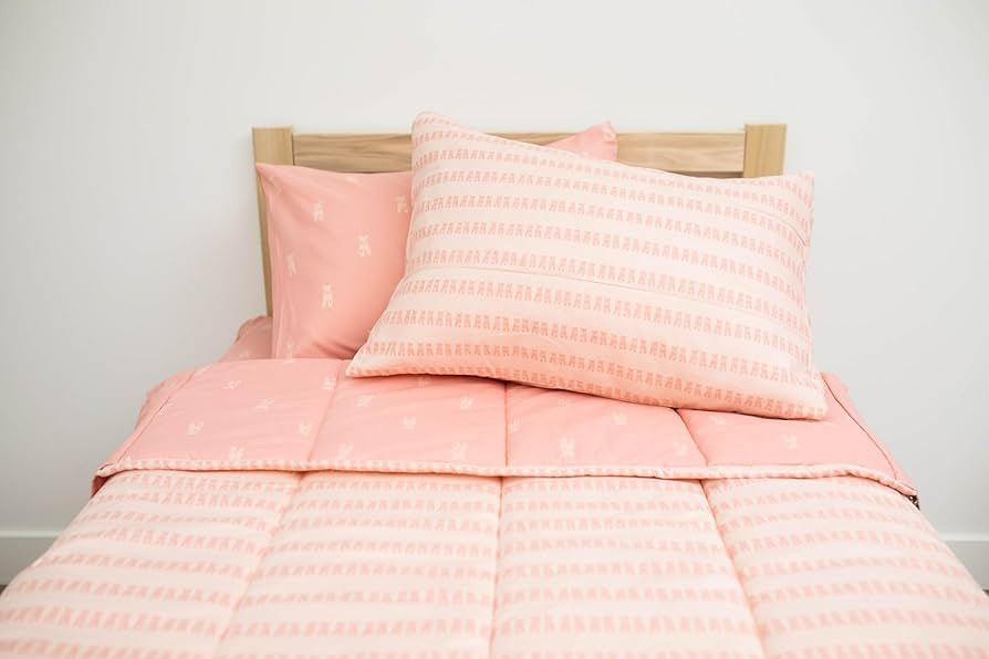 Beddy's Pink Ballerina Girls Durable Zipper Bedding for Kids, Bed in a Bag, Pink Ballet Sheets an... | Amazon (US)