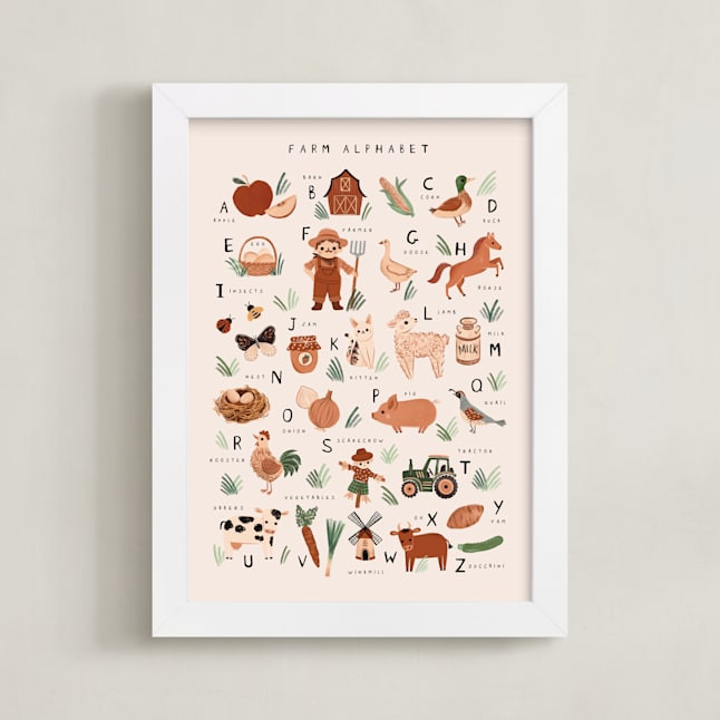 "Farm Alphabet" - Graphic Limited Edition Art Print by Vivian Yiwing. | Minted