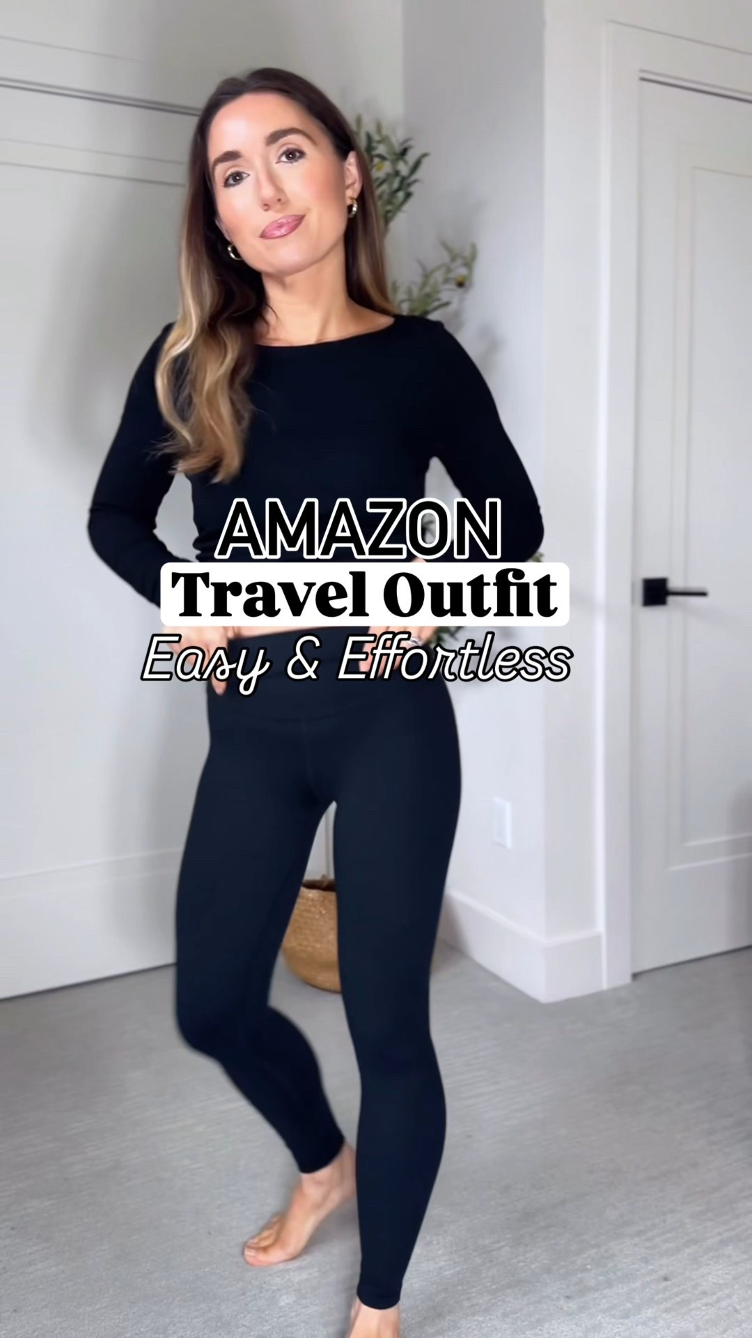 Amazon travel outfit 43% off long cardigan!! Camel size S, leggings petite black true size XS, long sleeve has built in bra! And the length is great for leggings- covers your front and back

#LTKootd #LTKTravel #LTKActive