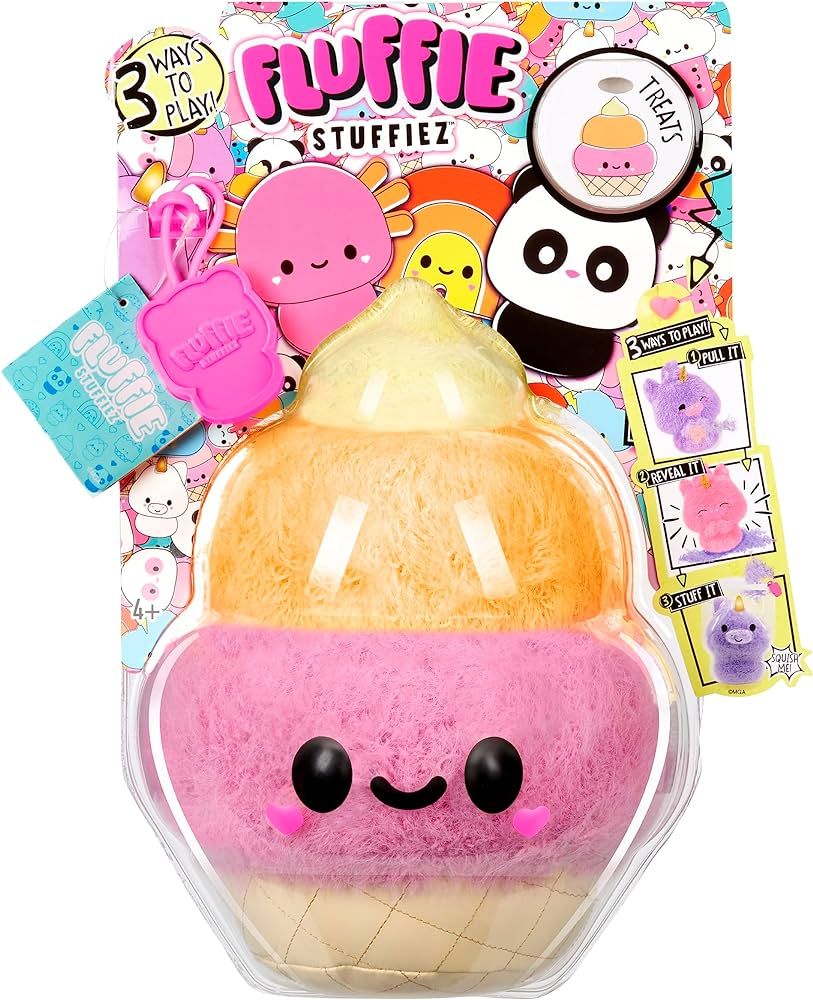 Fluffie Stuffiez Ice Cream Small Collectible Feature Plush - Surprise Reveal Unboxing with Huggab... | Amazon (US)