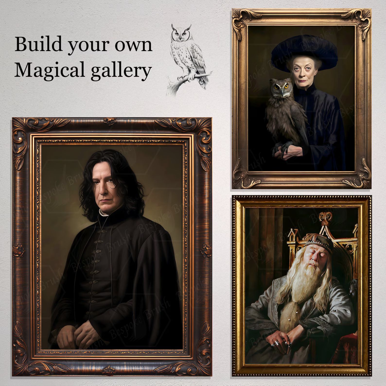 Wizards and Witches Gallery Wall Portraits Printable - Etsy | Etsy (US)