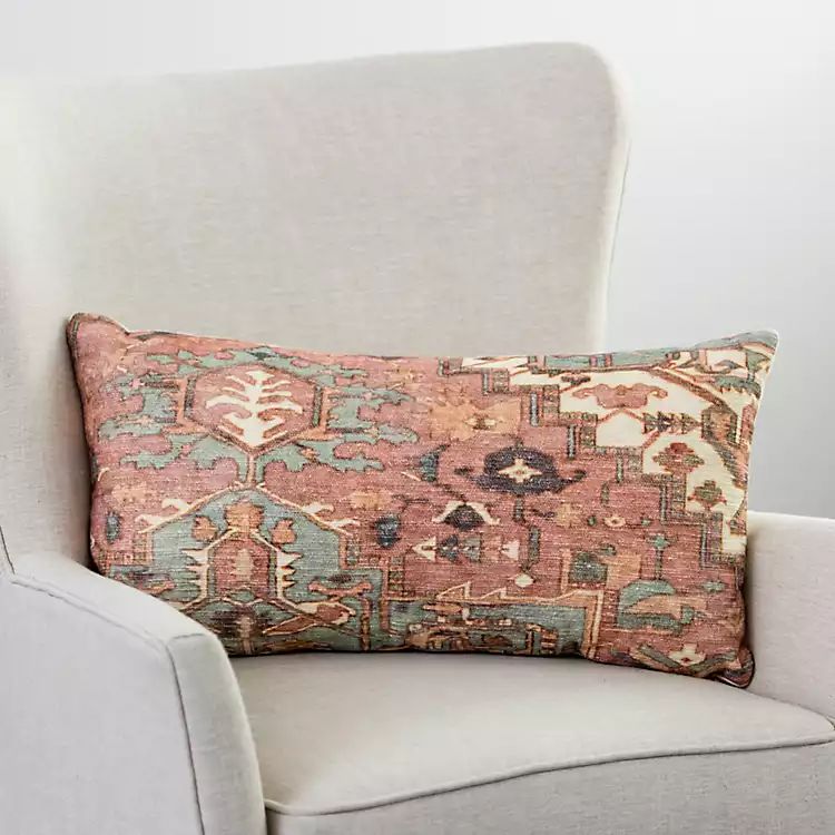 Multicolor Tozi Printed Lumbar Pillow | Kirkland's Home