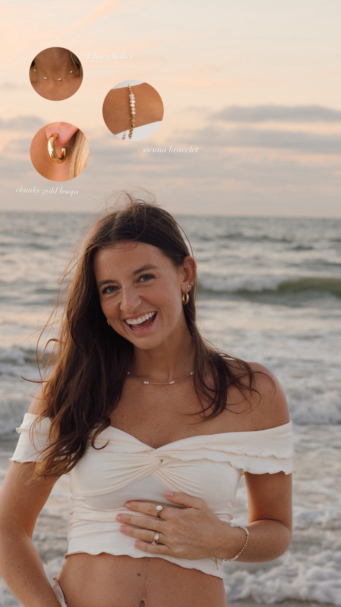 jewelry I wore for my announcement photos 🤍