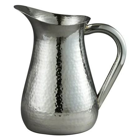 Leeber 48 oz. Hammered Stainless Steel Pitcher | Walmart (US)
