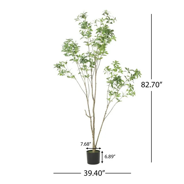 Noble House Hartshorn 7' x 3' Artificial Pieris Tree, Green | Walmart (US)