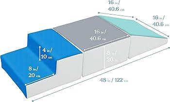 ECR4Kids SoftZone Junior Little Me Climb Crawl and Slide, Beginner Playset, Contemporary, 3-Piece | Amazon (US)