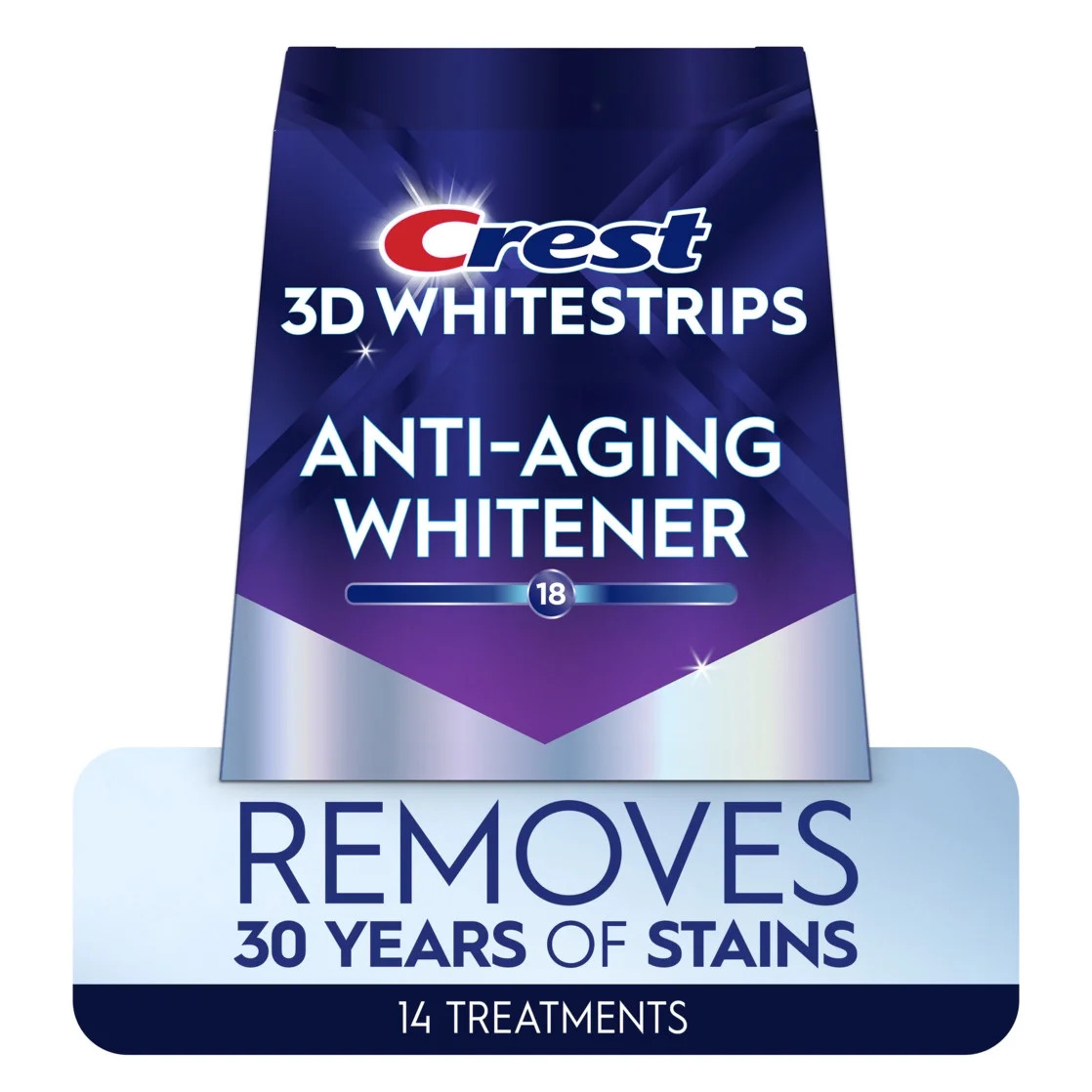 Crest 3DWhitestrips Anti-Aging Whitener At-Home Teeth Whitening Kit, 14 Treatments, 18 Levels Whi... | Walmart (US)