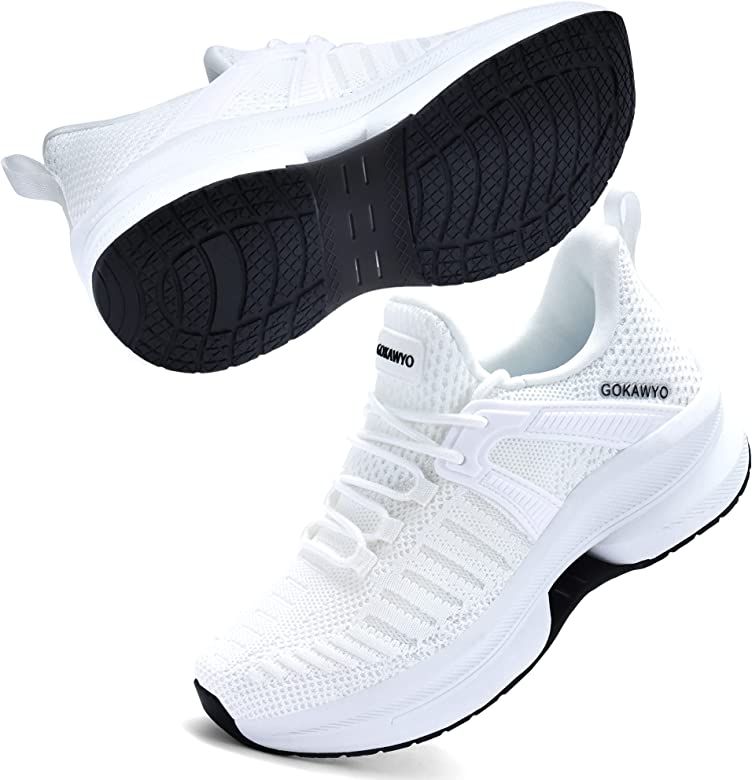 Gokawyo Womens Walking Shoes Slip On Breathable Mesh Running Shoes | Amazon (US)