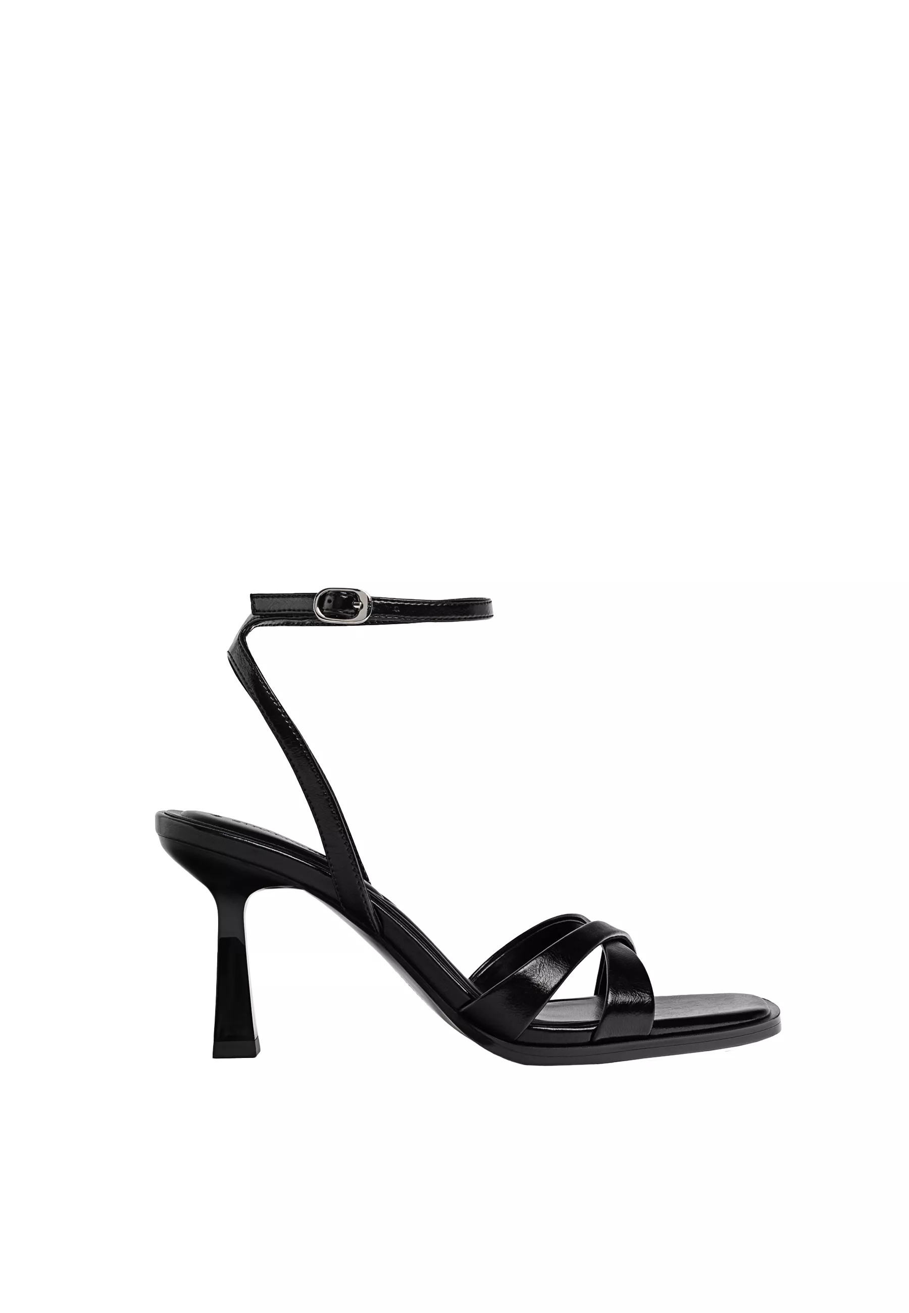 Black heeled sandals - Women's Sandals | Stradivarius United Kingdom | Stradivarius (UK)
