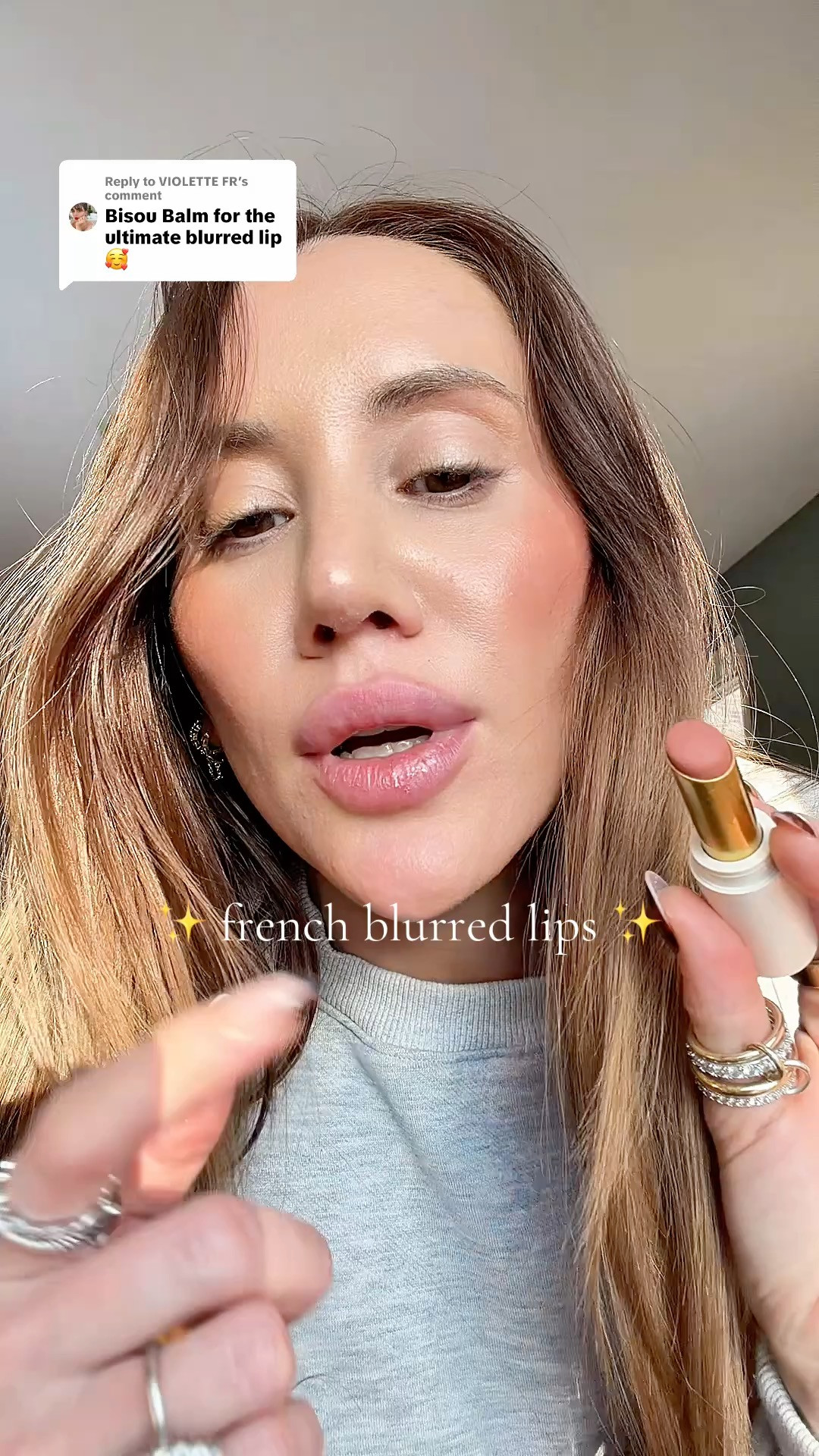 the most effortless french girl lip — sheer matte buildable color that blurs into your lips for a just-bitten look and lips that look hydrated all day.

#violettefr #sheerliepstick #frenchgirlmakeup #mattelip
violette fr bisou balm, sheer matte lipstick balm, just bitten lip look, french girl lip product 

 #LTKBeauty