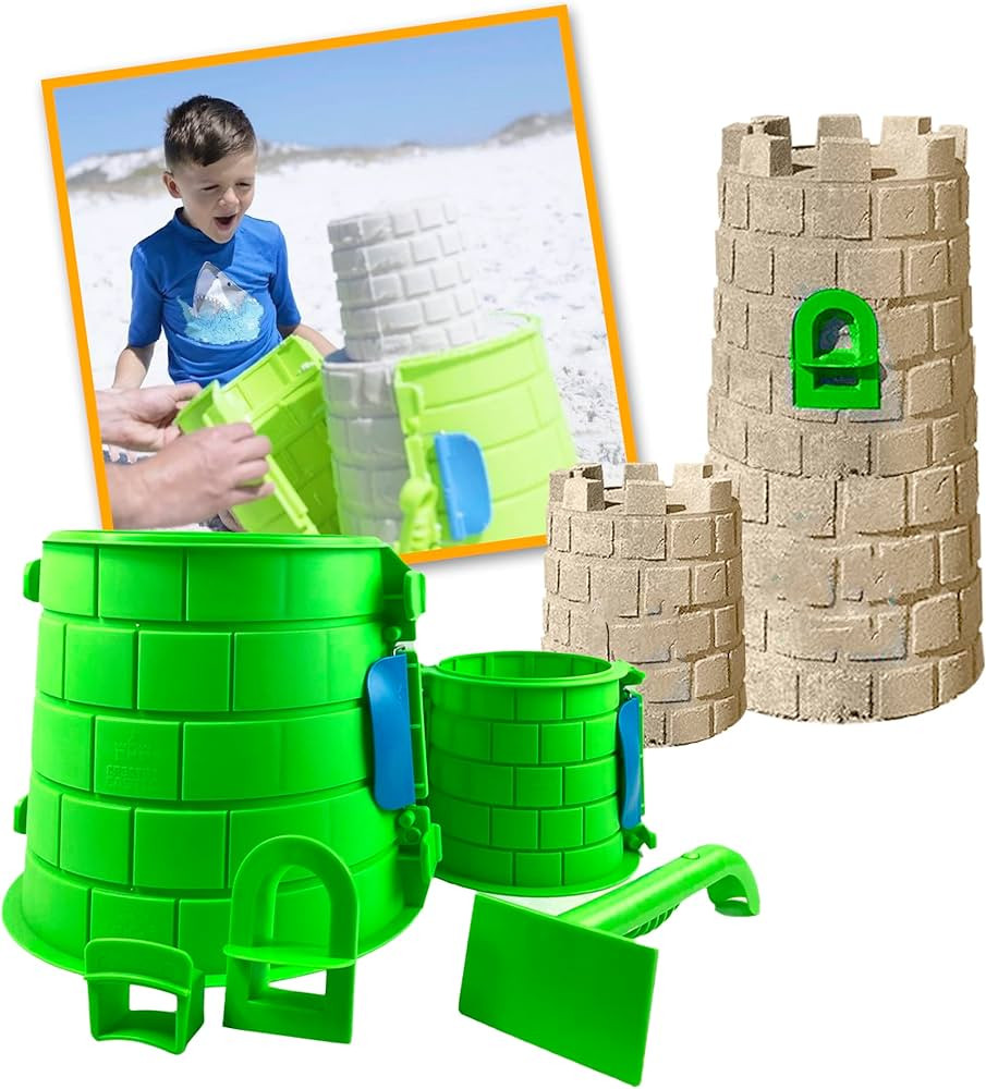 Create A Castle Sandcastle Kit as Seen on Shark Tank, 5 Piece Outdoor Beach, Snow or Sandbox Toy ... | Amazon (US)