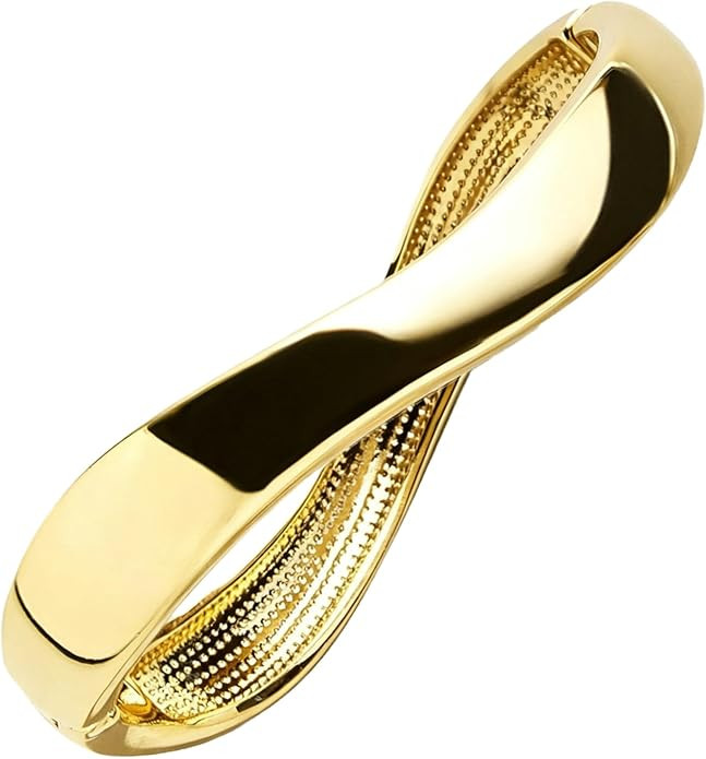 Gold Bangle Bracelets For Women, 14k Gold Filled Bangle Bracelets | Amazon (US)