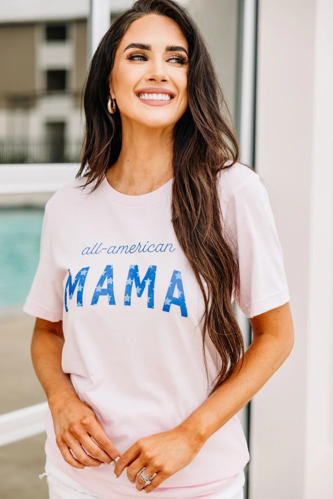American Mama Baby Pink Graphic Tee | The Mint Julep Boutique
