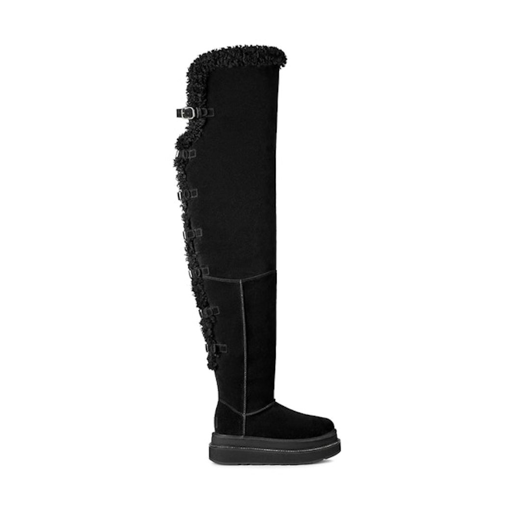 (W) Sacai UGG Thigh High Boot 'Black' US 8W | Novelship