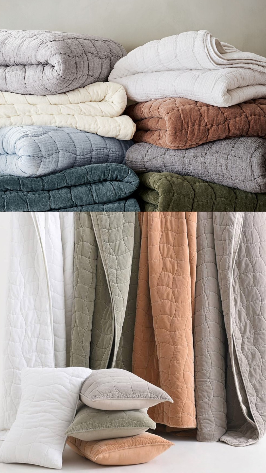 Details on a Dime 🤍 Pottery Barn Cloud quilt look for less ☁️ 

#LTKHome #LTKWatchNow