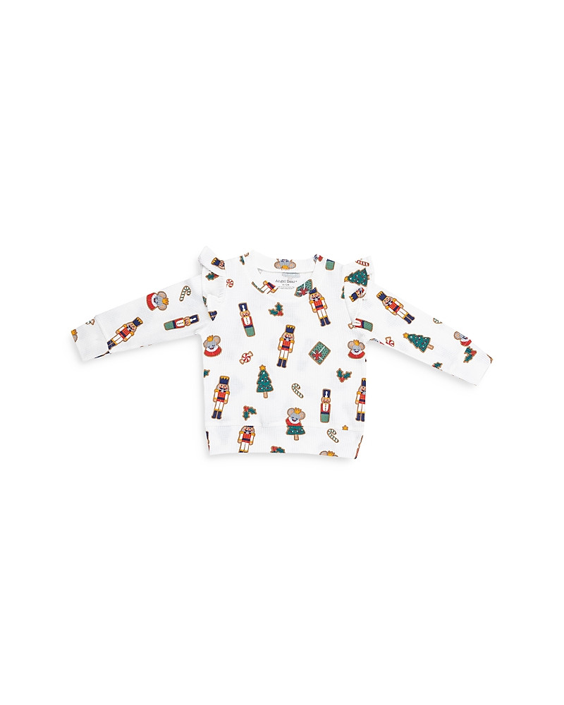 Angel Dear Girls' Nutcracker Christmas Cookies Ruffle Sweatshirt - Baby, Little Kid | Bloomingdale's (US)