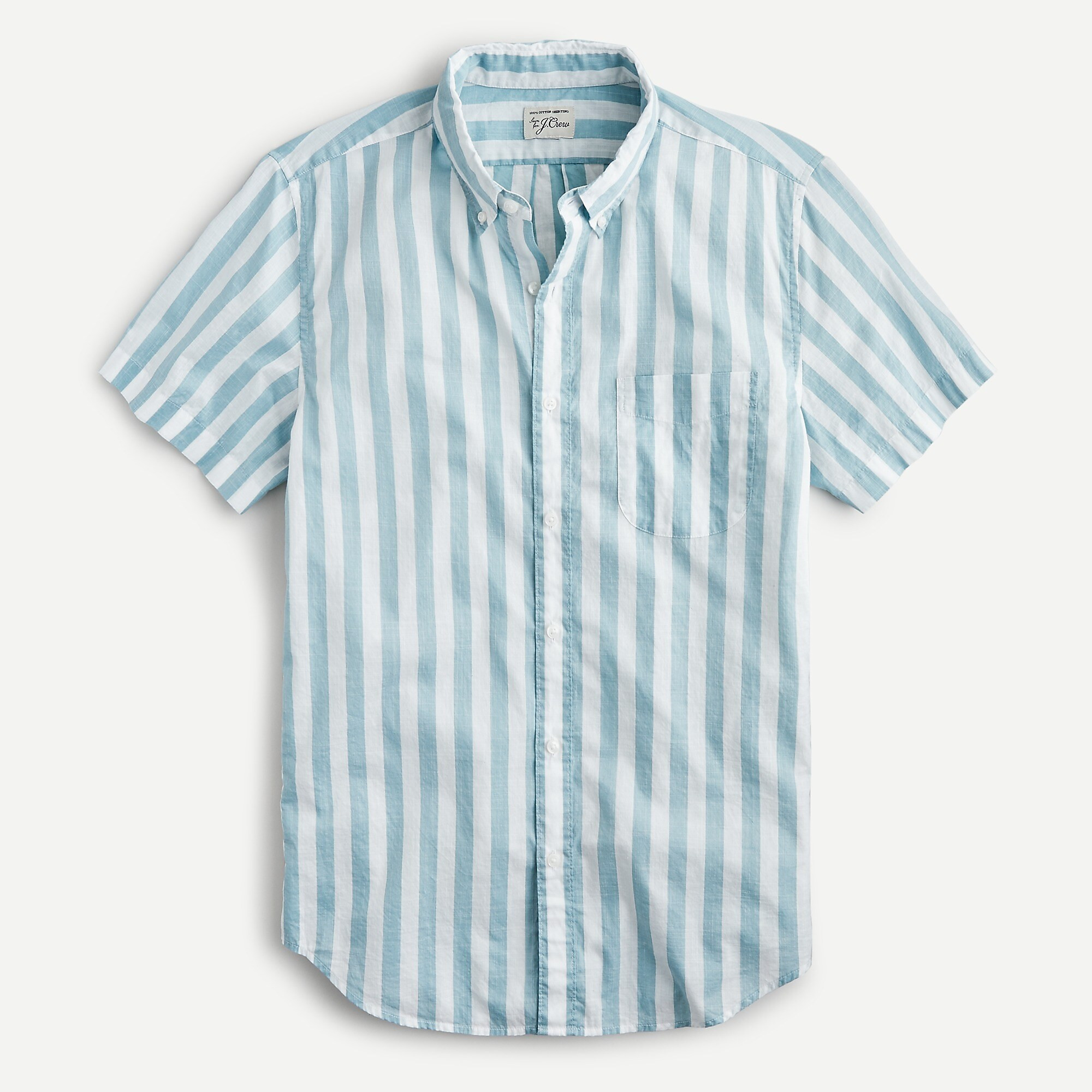 Short sleeve slub cotton shirt in print | J. Crew US
