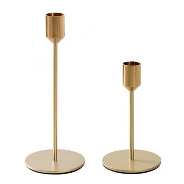 MERSARIPHY Gold Metal Candlestick Holders, Taper Candle Holders Decorative Candle Stand | Walmart (US)
