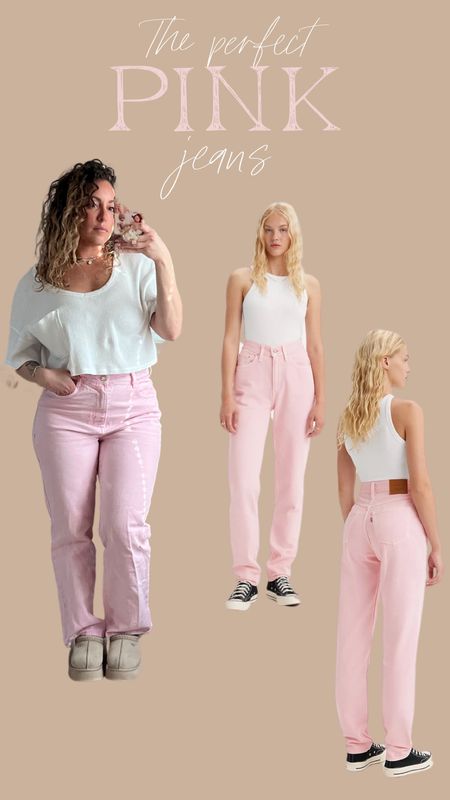 Pink jeans Levi’s. Perfect for spring 

#LTKmidsize #LTKsalealert #LTKSeasonal