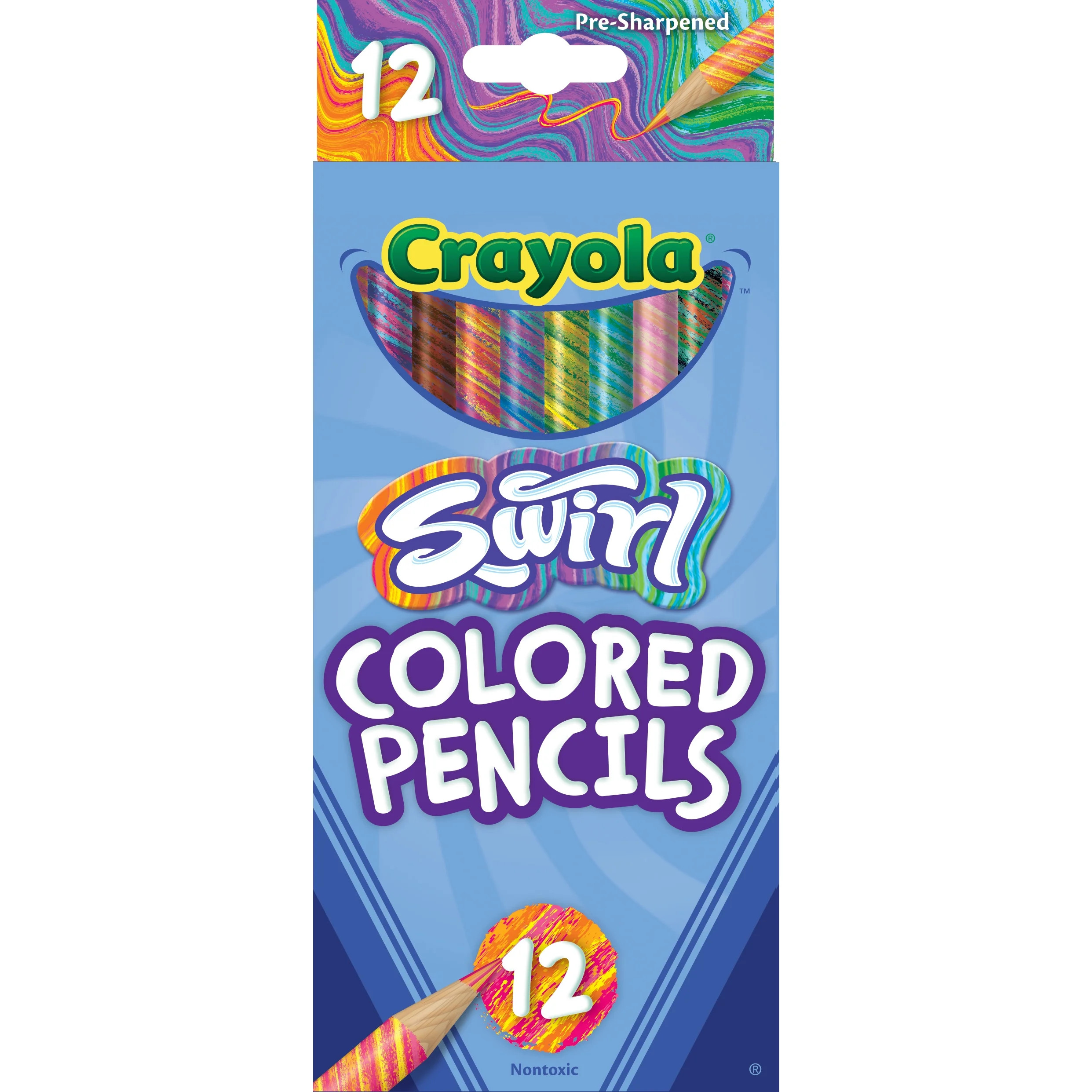 Crayola Swirl Colored Pencils, 12 Ct, Multicolor Pencils, Back to School Supplies for Kids, Class... | Walmart (US)