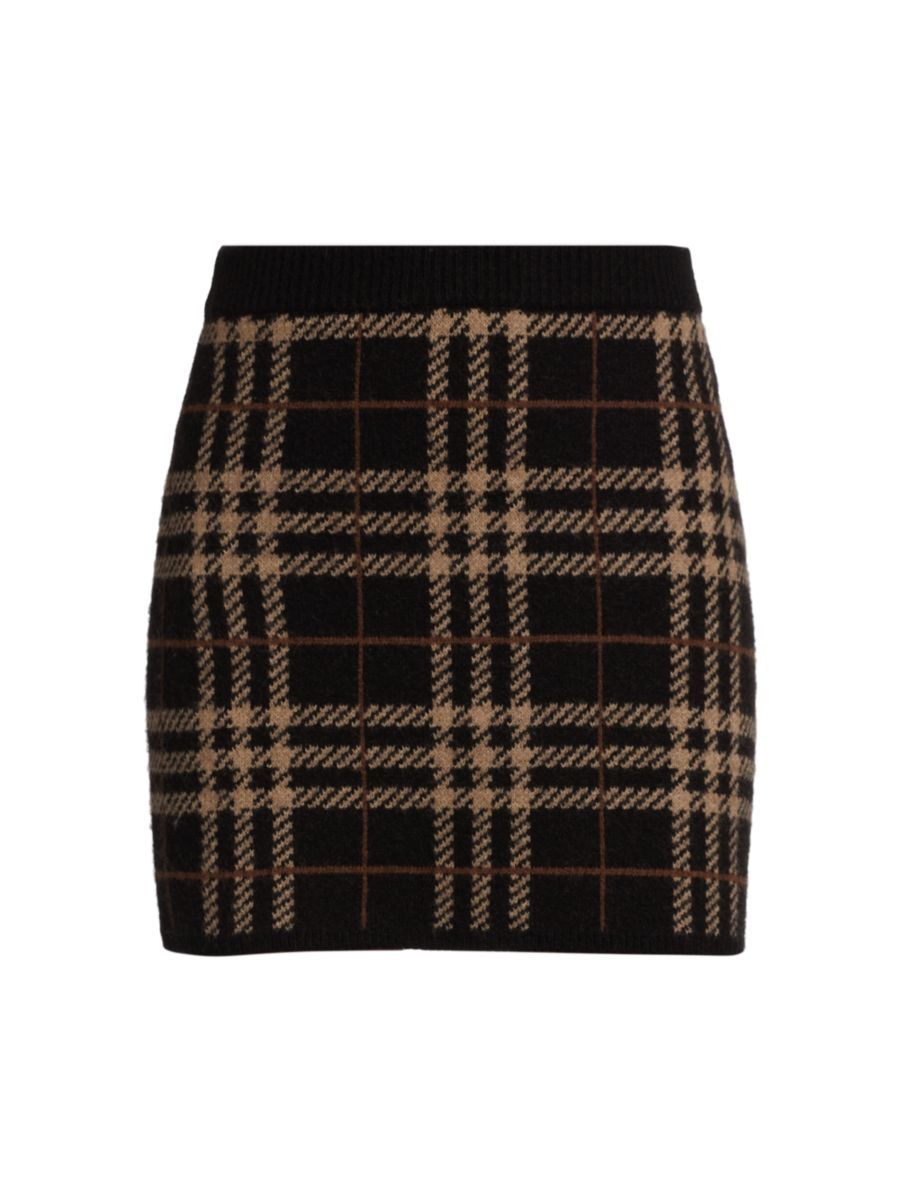 Bronte Plaid Knit Miniskirt | Saks Fifth Avenue