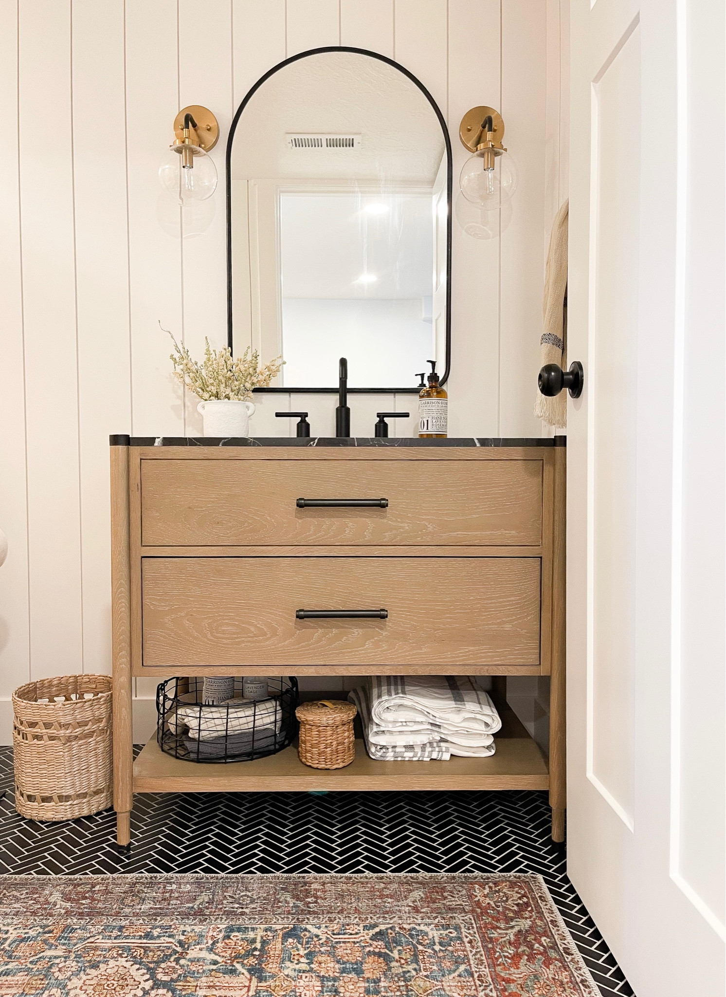 Beautiful oak bathroom vanity that will elevate any space! 

#LTKFind #LTKhome