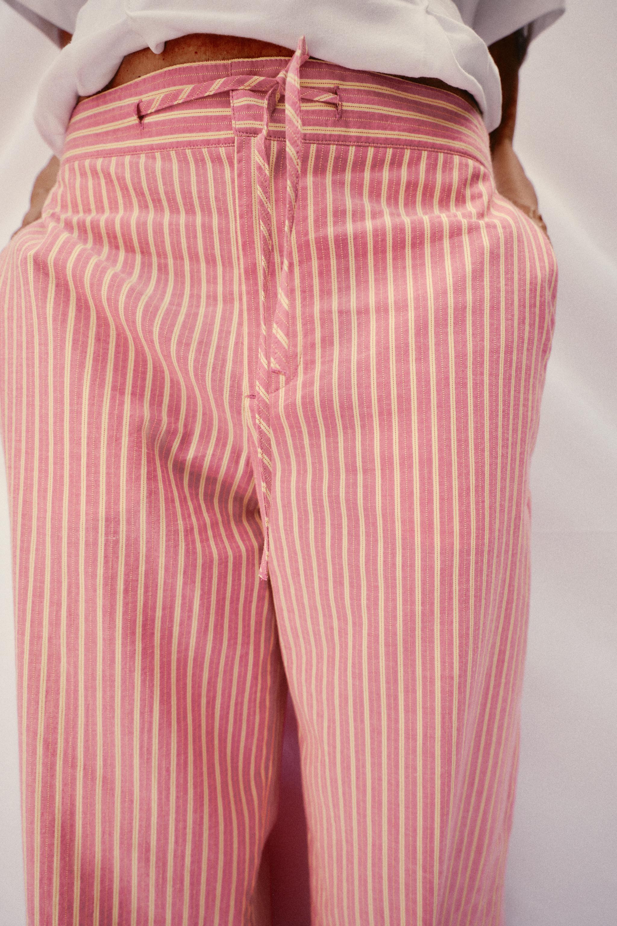 WIDE STRIPED PANTS | Zara US
