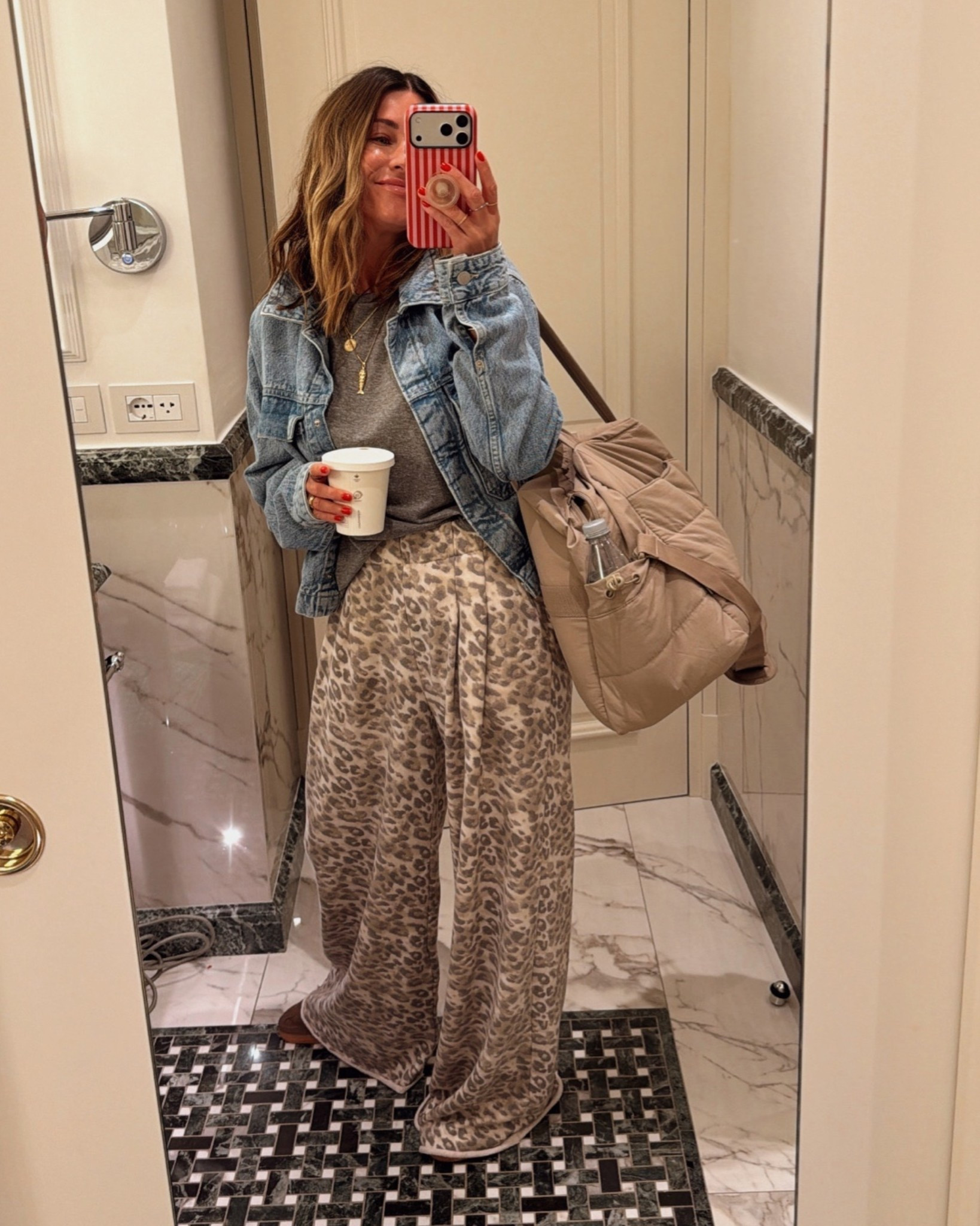 Casual comfies! 
wearing xs in pants, tee, and small in jacket.

#LTKootd #LTKmomlife #LTKTravel