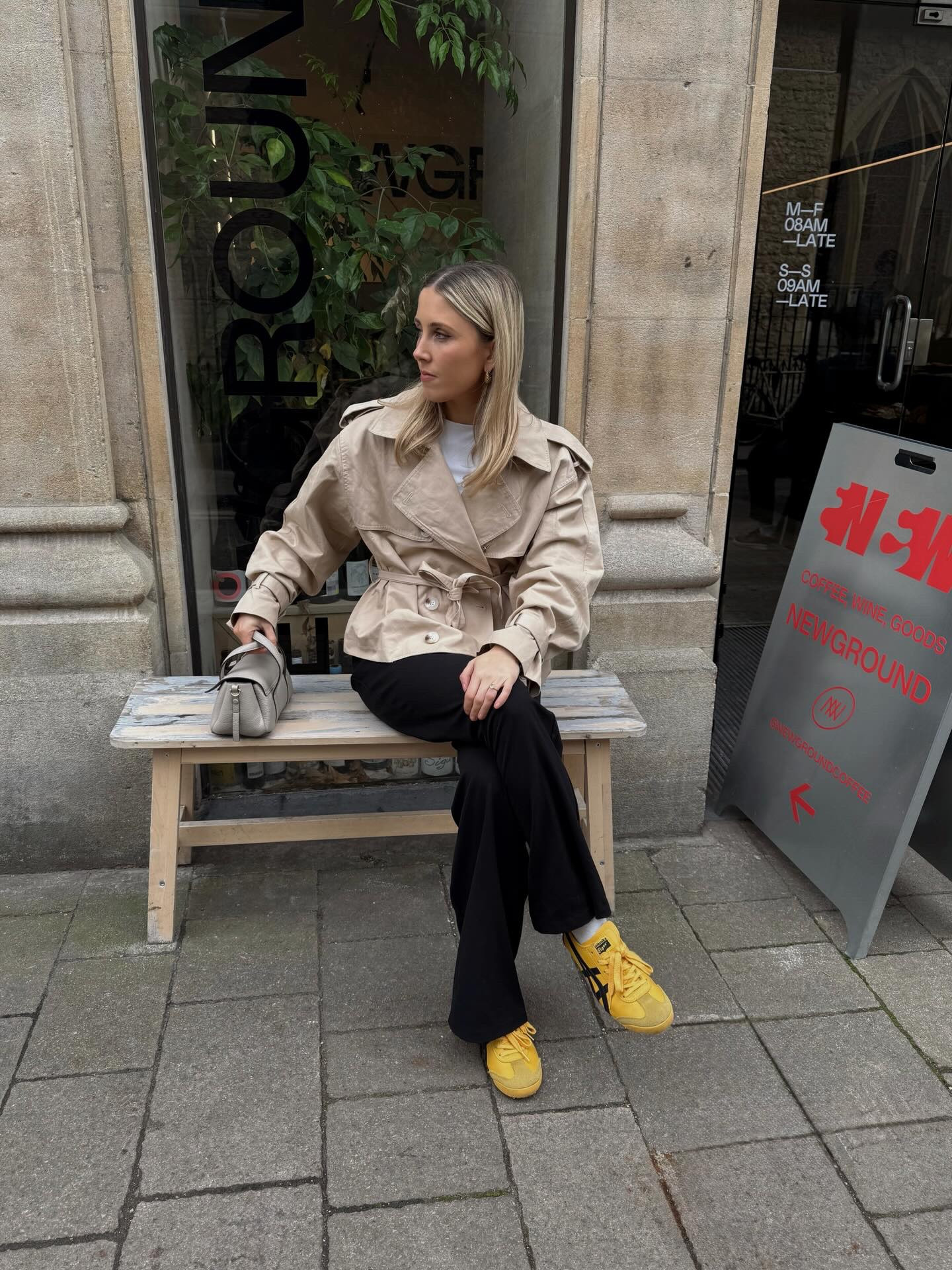 Nothing beats a simple base, always struggle with this in between weather sunny but still cold. I’m just so ready to wear flip flops with everything. 

What is your go to spring outfit?