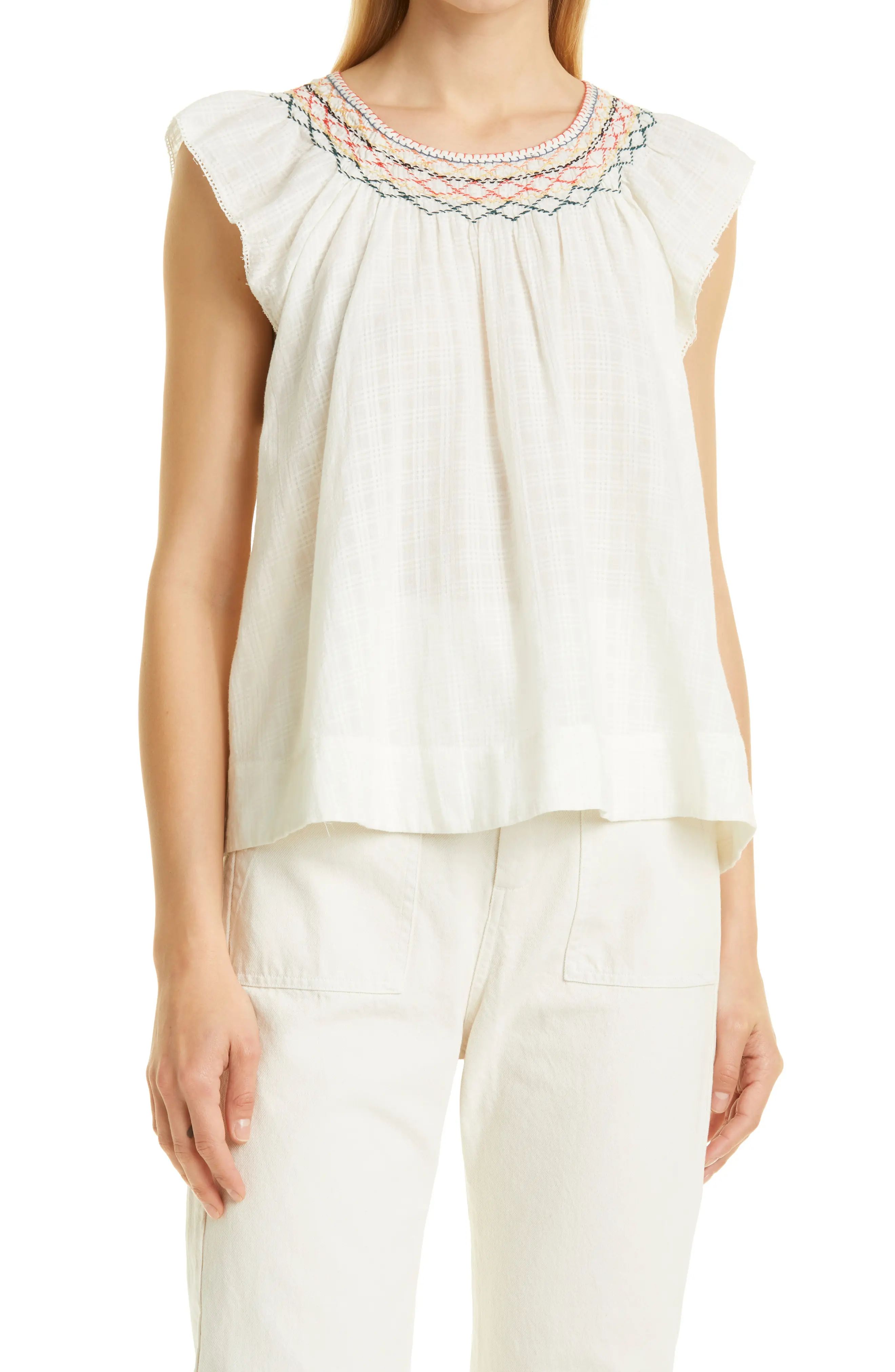 THE GREAT. The Windswept Top in Cream at Nordstrom, Size 3 | Nordstrom