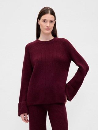 CashSoft Shaker-Stitch Boyfriend Sweater | Gap (US)