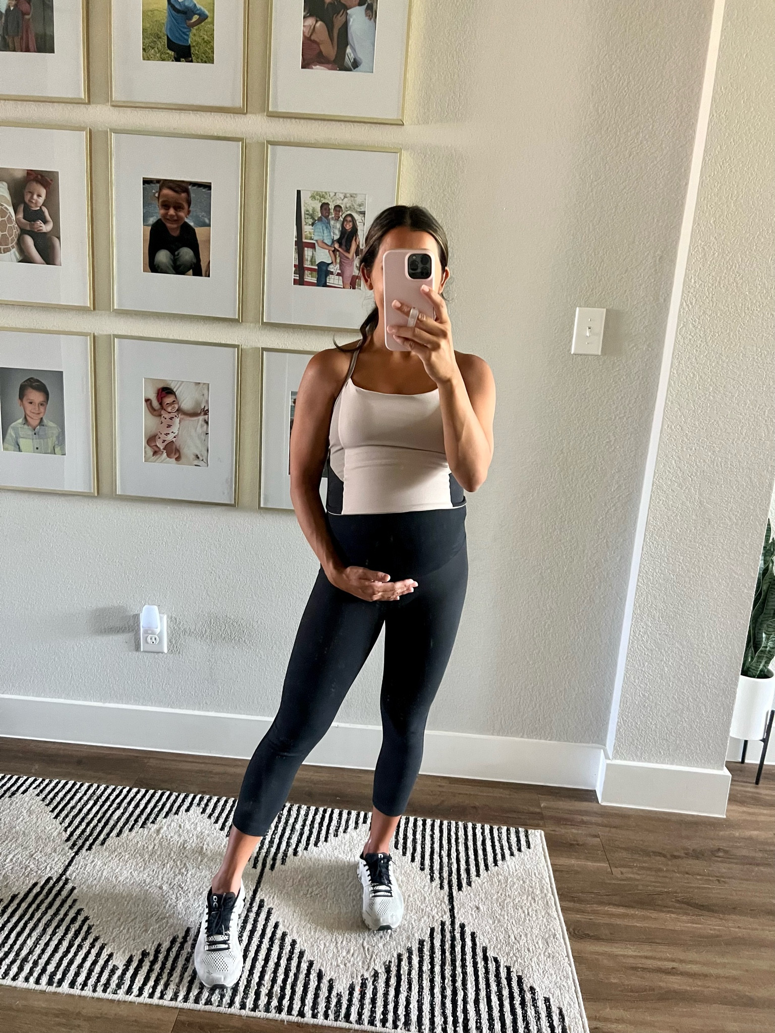 Wearing a small in both top and leggings, I could have sized down in top if I wasn’t pregnant

Abercrombie workout outfit, Abercrombie active, Abercrombie, sale, cute workout top, crop top, maternity leggings, black maternity leggings, maternity, on running shoes, on shoes, Nordstrom, Nordstrom leggings

#LTKbump #LTKsalealert #LTKxNSale