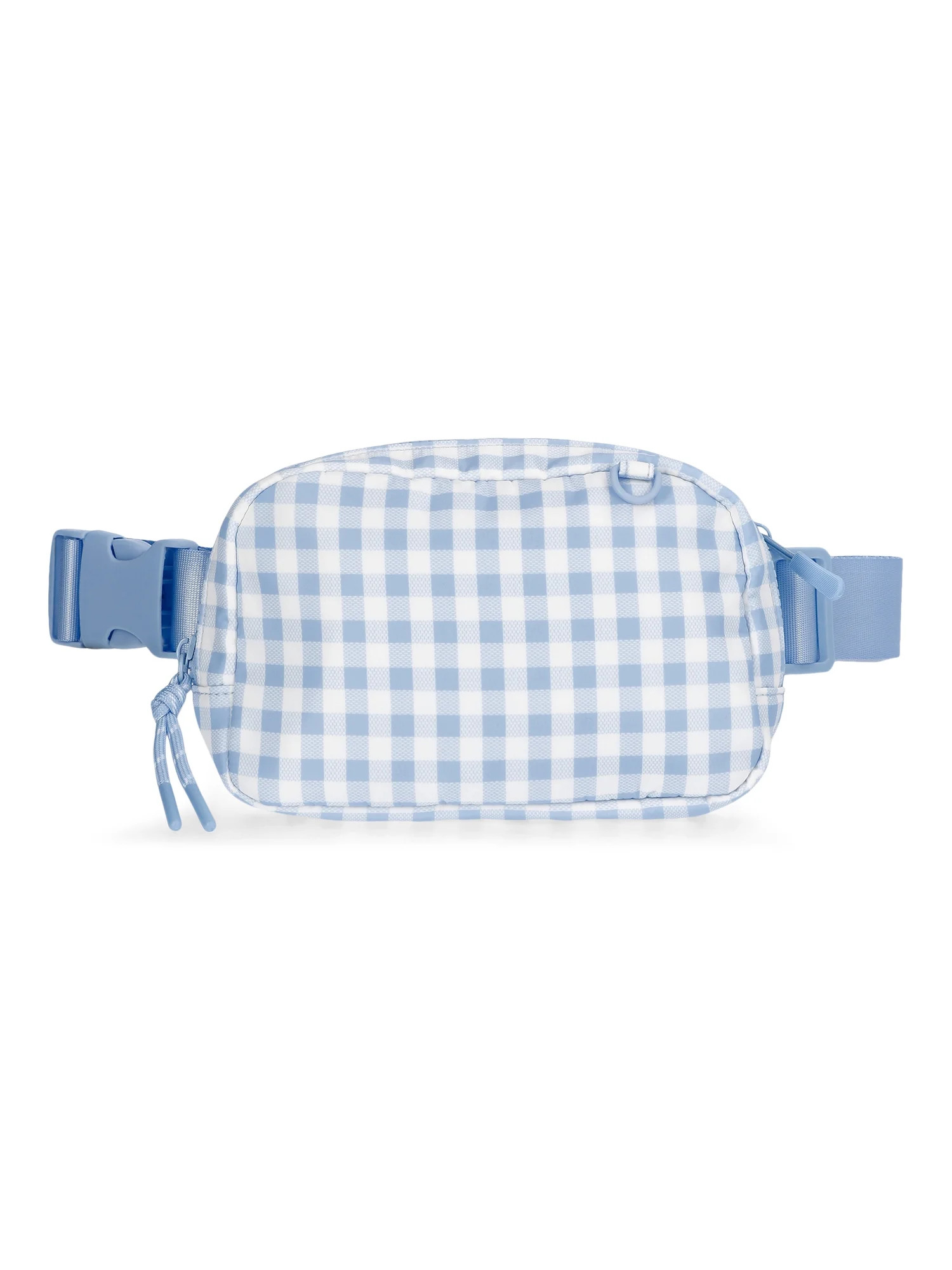 No Boundaries Women's Hands Free Fanny Pack, Sky Gingham | Walmart (US)
