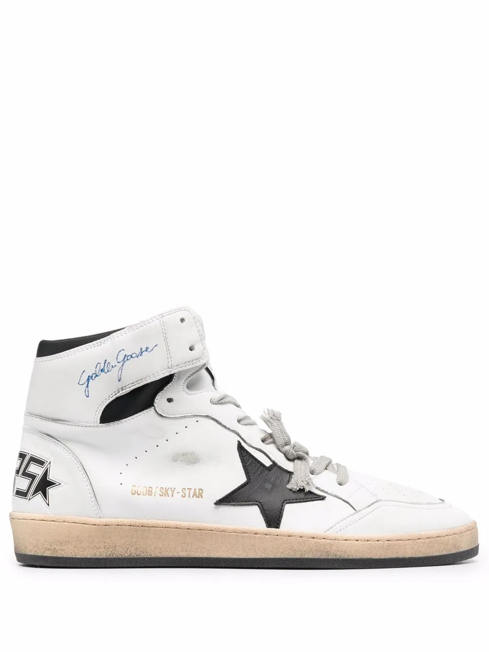 Golden Goose Sky-Star high-top lace-up Sneakers - Farfetch | Farfetch Global