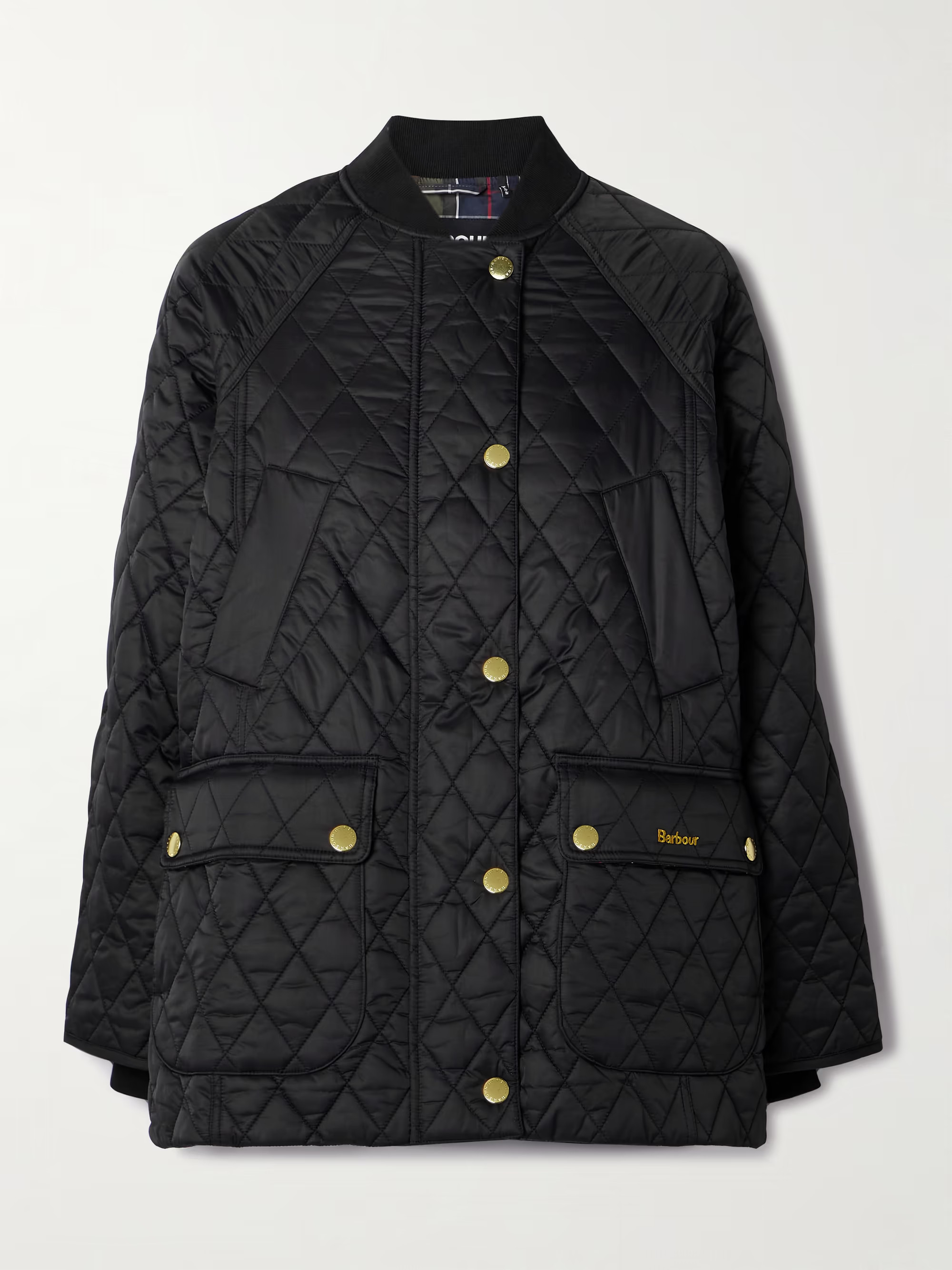 Embroidered padded quilted shell jacket | NET-A-PORTER (US)