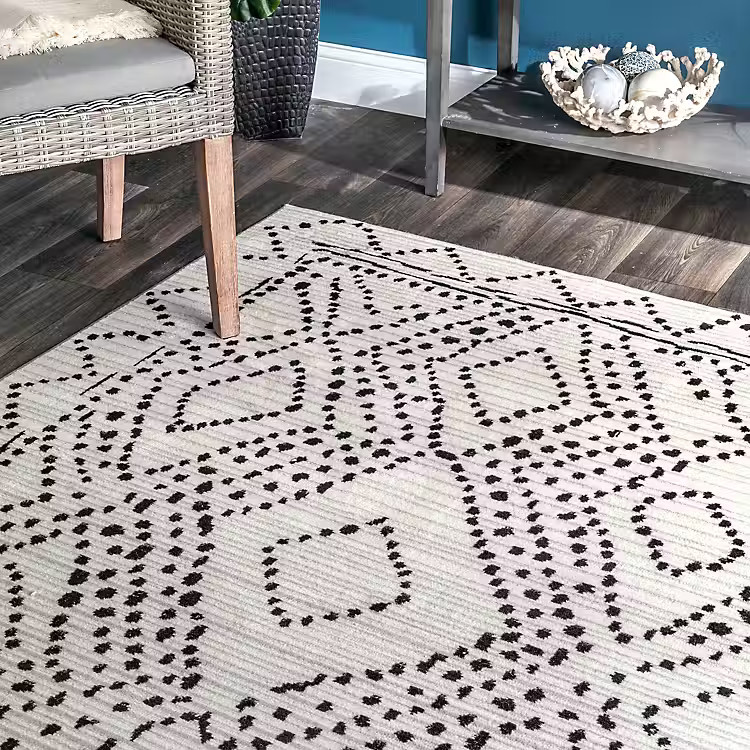 New! Millie Dotted Diamond Area Rug, 8x10 | Kirkland's Home