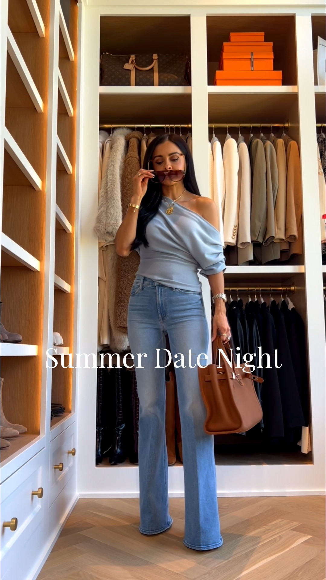 Summer date night outfit
Reformation off the shoulder top
Mother flared jeans
Amazon H bag
Amazon sunglasses

#LTKOver40 #LTKmomlife #LTKootd