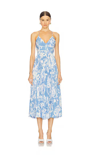 Blythe Dress in Blue Floral | Revolve Clothing (Global)