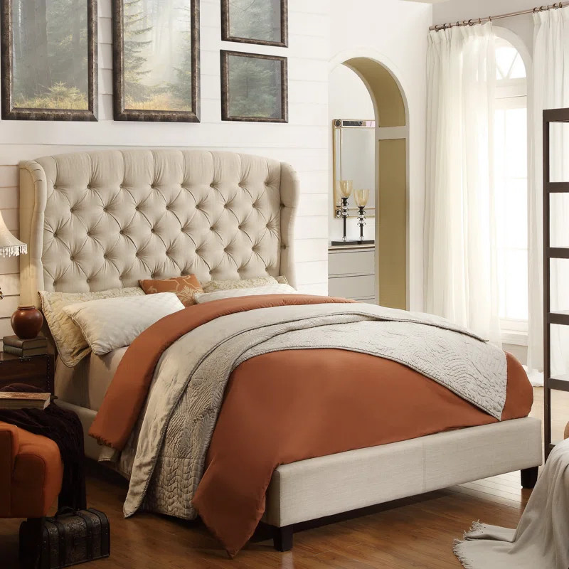 Goodrow Tufted Upholstered Standard Bed | Wayfair North America
