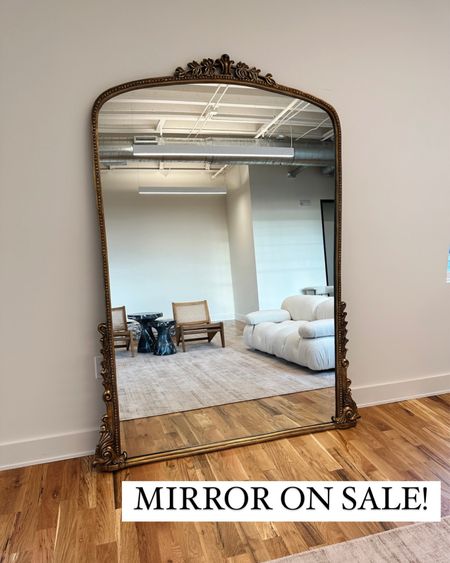 Full length gold mirror from Anthropologie on sale with code JACKSON30 #homedecor #mirror 

#LTKsalealert #LTKGiftGuide #LTKhome