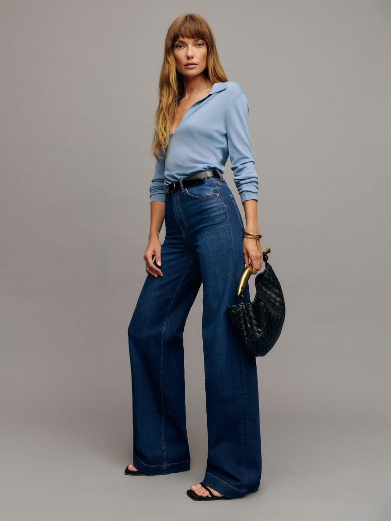 Bex Super Stretch High Rise Wide Leg Jeans | Reformation (Global)