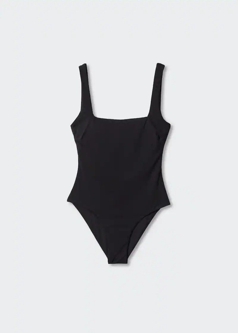 Swimsuit with square neckline | MANGO (UK)