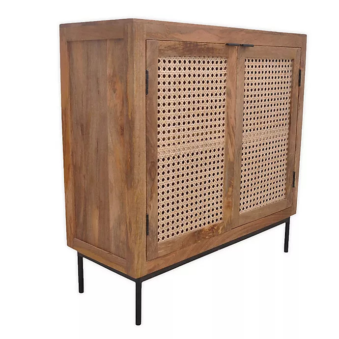 Global Caravan™ Juna 2-Door Console Table in Natural | Bed Bath & Beyond