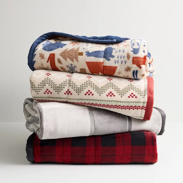 Cuddl Duds® Cozy Soft Printed Throw Blanket | Kohl's
