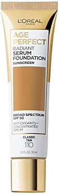 L'Oreal Paris Age Perfect Radiant Serum Foundation with SPF 50, Classic Tan, 1 Ounce | Amazon (US)