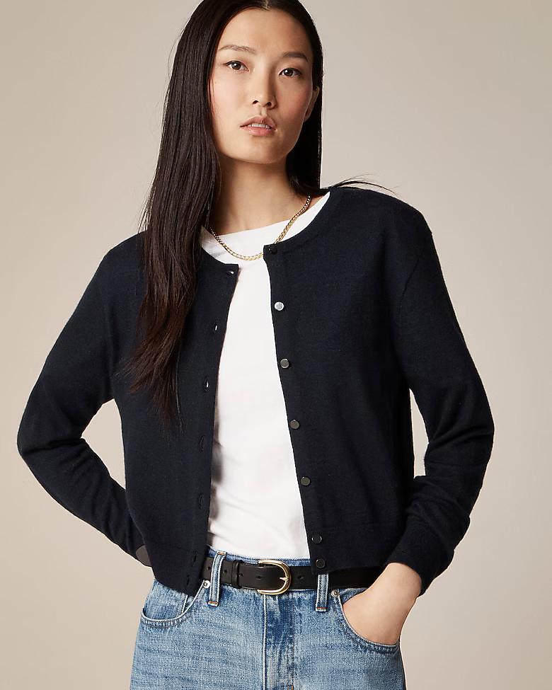 Featherweight cashmere cardigan | J. Crew US